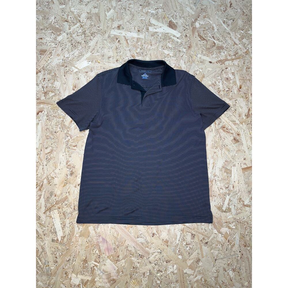 Van Heusen Mens Gray Short Sleeve Polo Shirt Sz L